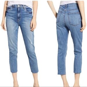 STS BLUE ALICIA MOM JEAN RAW HEM HIGH RISE WOMEN’S SIZE 28‎ DENIM BLUE JEANS